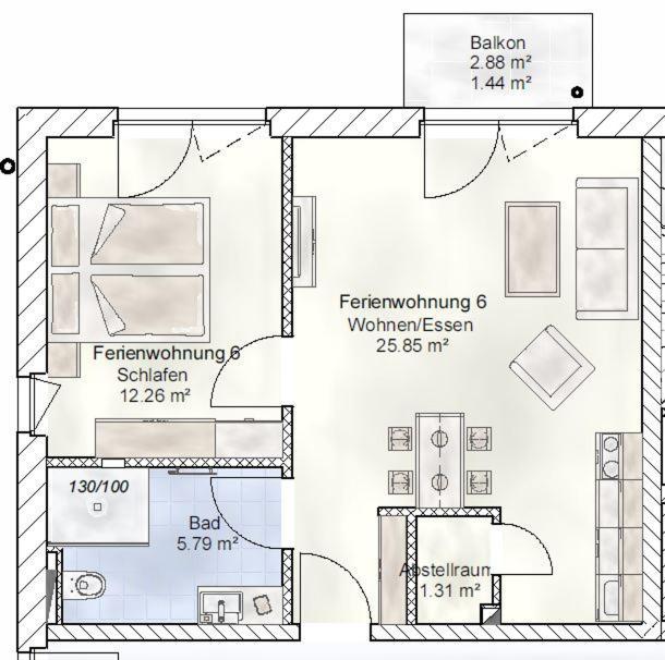 Sporthotel Neuruppin - Apartmenthaus Mit Ferienwohnungen Εξωτερικό φωτογραφία